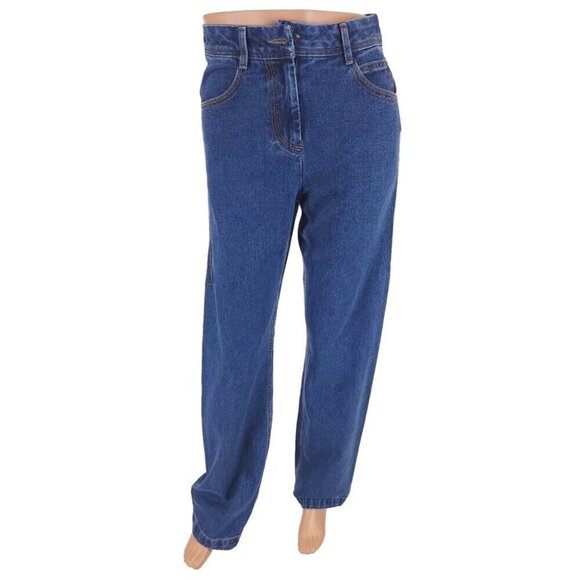 Low Classic Straight-Leg Jeans Size M Womens Indigo Blue $255 - Picture 2 of 16